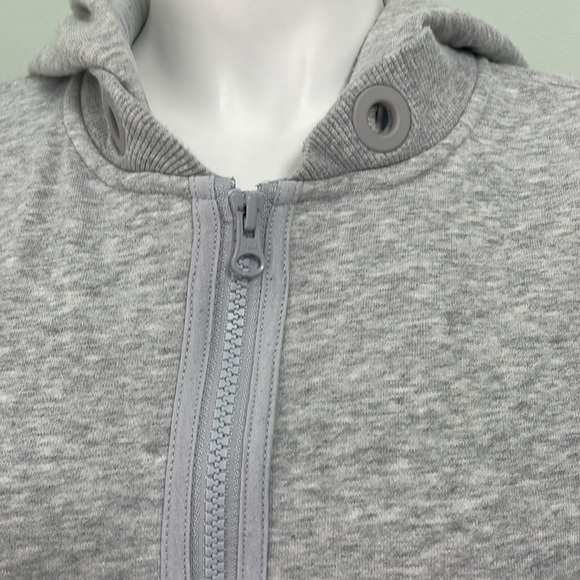 Adidas by Stella McCartney gray zipper front sweatshirt jacket with hood size XS - Picture 2 of 7